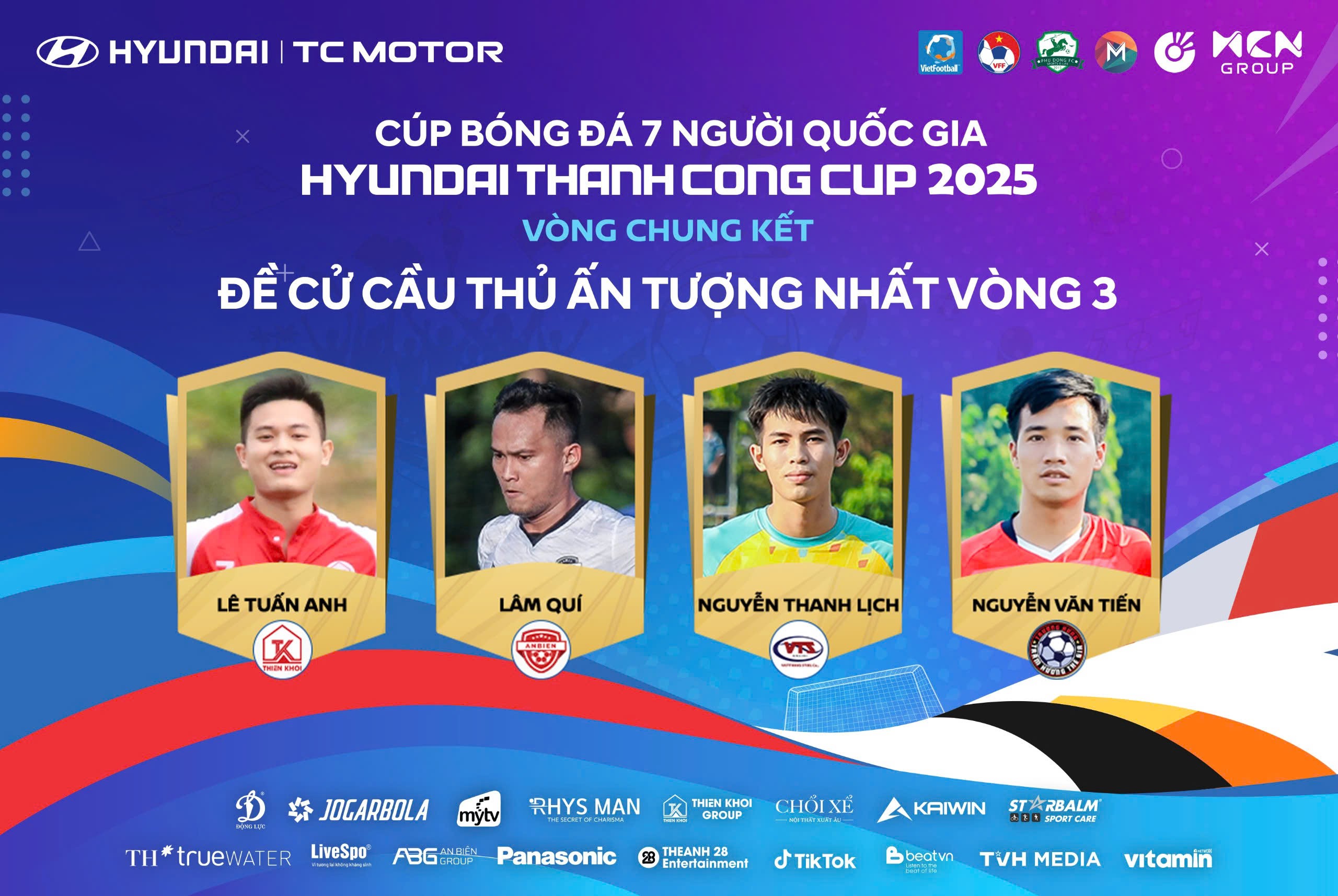 Bình chọn cầu thủ ấn tượng vòng 3 VCK VSC-S5